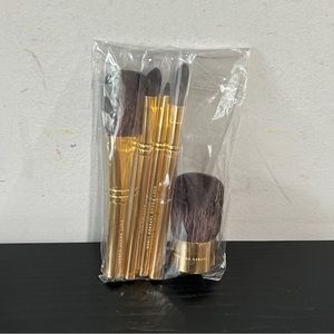 [ Set of 5 ] BareMinerals Brushes Face Eyes Liner Cheek Makeup Gold Applicators